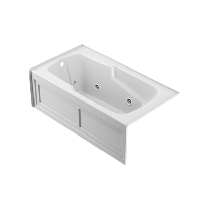 Product Image for CETRA® 6032 Skirted 2-Panel Whirlpool LH White