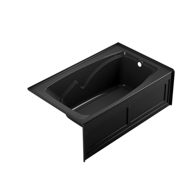 Product Image for CETRA® 6036 Skirted 2-Panel Bath RH Black