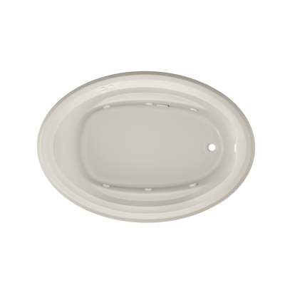Product Image for SIGNATURE® Oval 6042 Drop-In Whirlpool with Heater RH Oyster