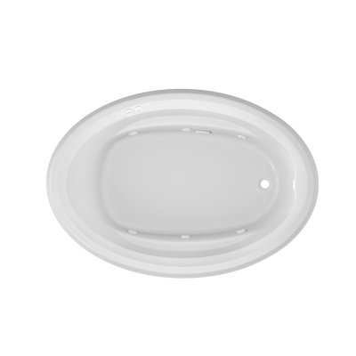Product Image for SIGNATURE® Oval 6042 Drop-In Whirlpool RH White