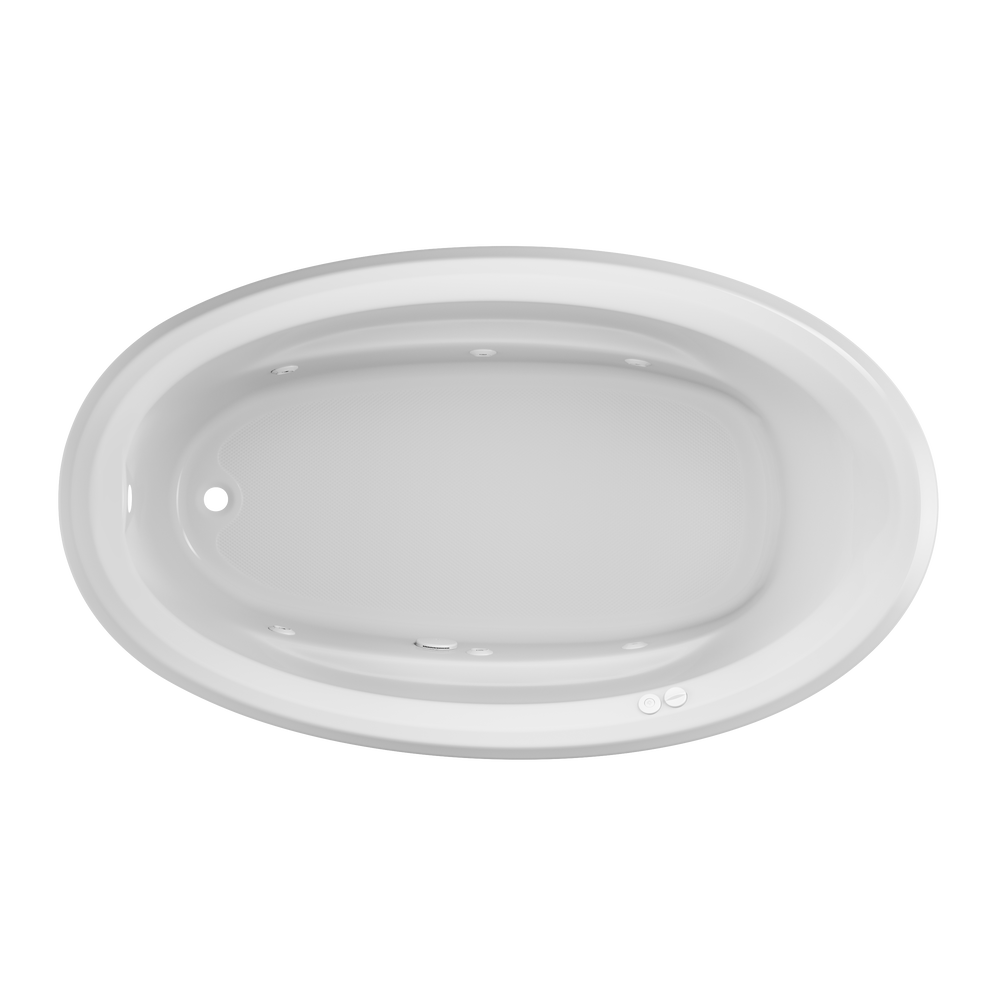 Main image for SIGNATURE® Oval 7242 Drop-In Whirlpool with Heater  LH White