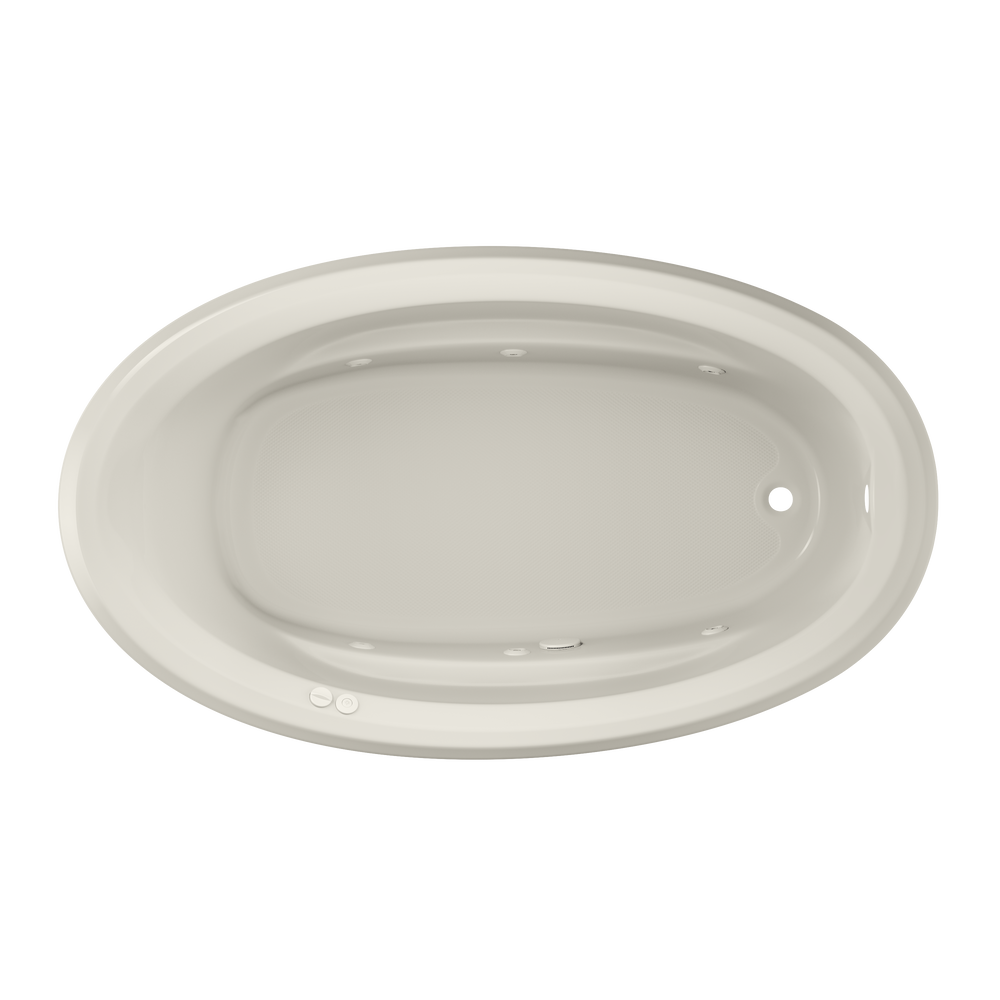 Main image for SIGNATURE® Oval 7242 Drop-In Whirlpool with Heater RH Oyster